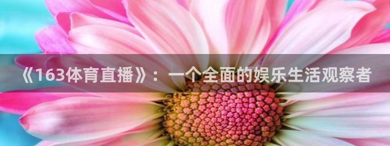《163体育直播》：一个全面的娱乐生活观察者
