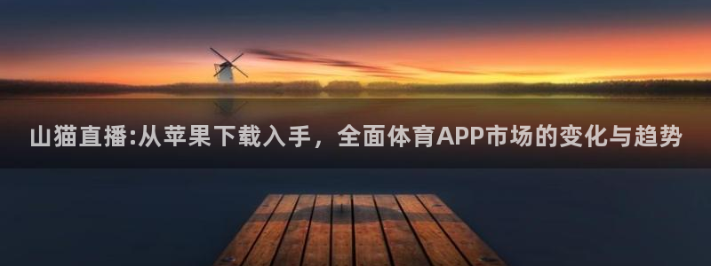 山猫直播:从苹果下载入手，全面体育APP市场的变化与趋势