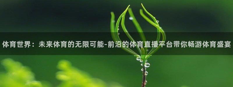 体育世界：未来体育的无限可能-前沿的体育直播平台带你畅游体育盛宴